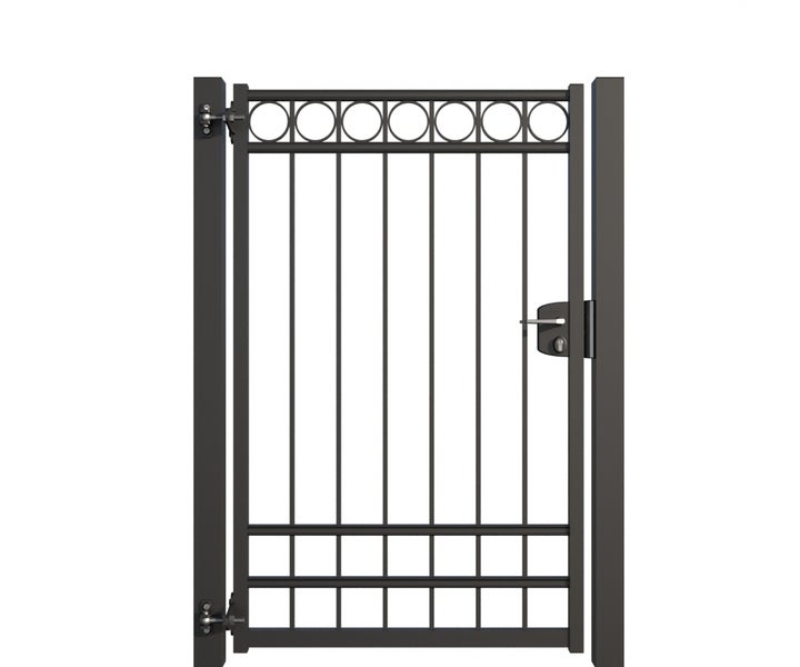 Metall Gartentor mit Schloss