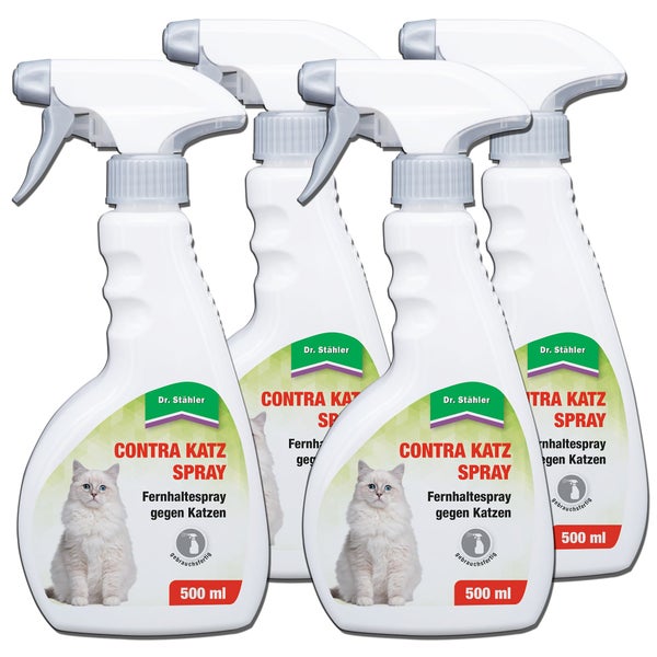 Contra Katz Spray - Effektives Fernhaltespray gegen Katzen - Schutz für Garten, Hauswände & Beete - Gebrauchsfertig - Langanhaltende Wirkung - 500 ml