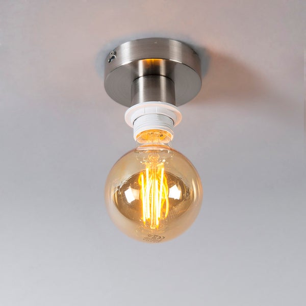 Deckenleuchte mit runder Glühbirne