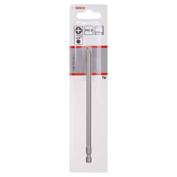 Bosch 1x Schrauberbit Extra-Hart, PH 2, 152 mm - 2607001540