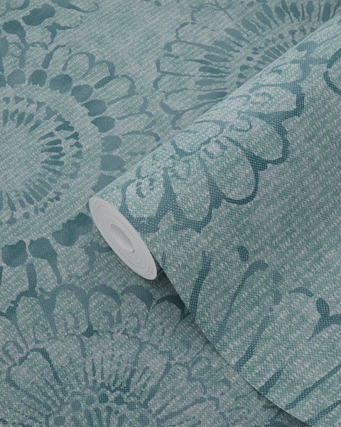 Tapetenrolle mit floralem Muster