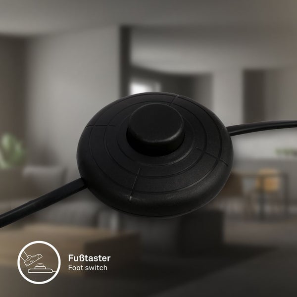 Stehlampe Stehleuchte Standleuchte Wohnzimmer Kabelschalter Leselampe
