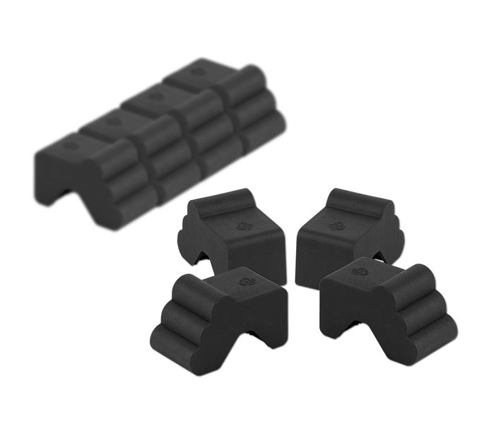 Gummipuffer mit drei Rippen