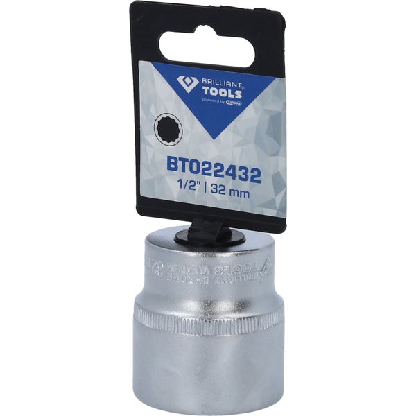 BRILLIANT TOOLS 1/2 Zwölfkant-Stecknuss 32 mm - BT022432