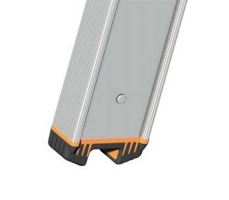 Detail einer Leiter mit Gummifuß