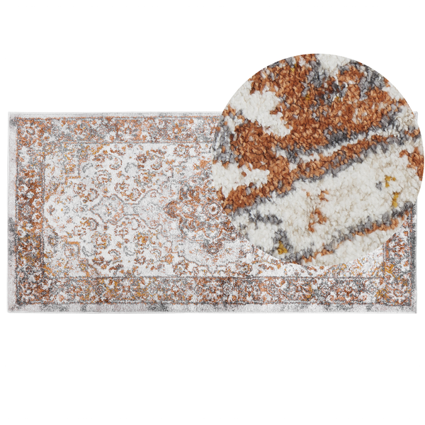 Teppich beige / braun 80 x 150 cm orientalisches Muster VAYK
