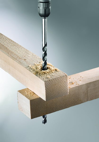 kwb Balkenbohrer Ø 12 mm x 400 mm in Industriequalität, extra lang mit 1-Fasen Spiralform für präzise Bohrungen