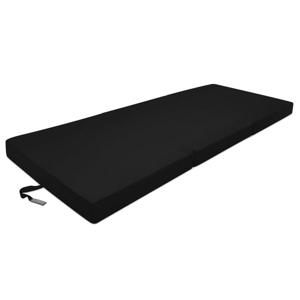 Beautissu Campix Klappmatratze 195x80x10cm Schwarz