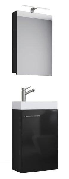 3-tlg Gäste WC Waschplatz Waschtisch Slito Schrank