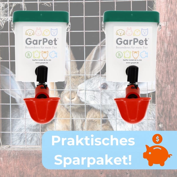 Zwei GarPet Tier-Tränken als praktisches Sparpaket