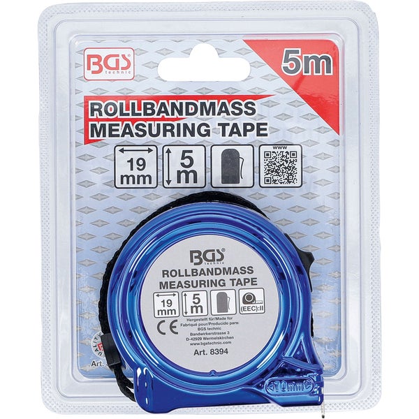 KS Tools Rollbandmaß, 5 Meter mit 19 Millimeter Bandbreite