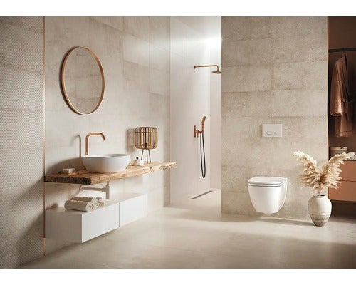 Wand- und Bodenfliese First Row beige 59,8x59,8cm rektifiziert