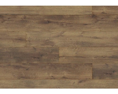 Braunes Laminat mit Holzoptik.