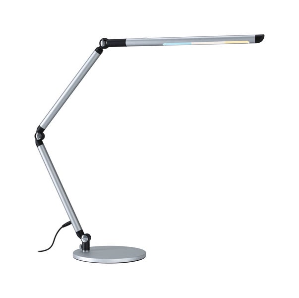 LED Schreibtischleuchte 3-Step-Dim FlexBar White Switch 700lm 9,5W Silber matt