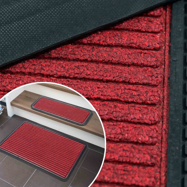 Fußmatte mit gerippter Oberfläche und rutschfester Rückseite