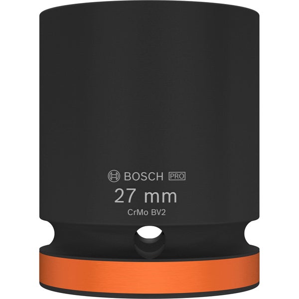 Bosch Pro Steckschlüssel, 27 Millimeter, Chrom-Molybdän-Vanadium-Stahl
