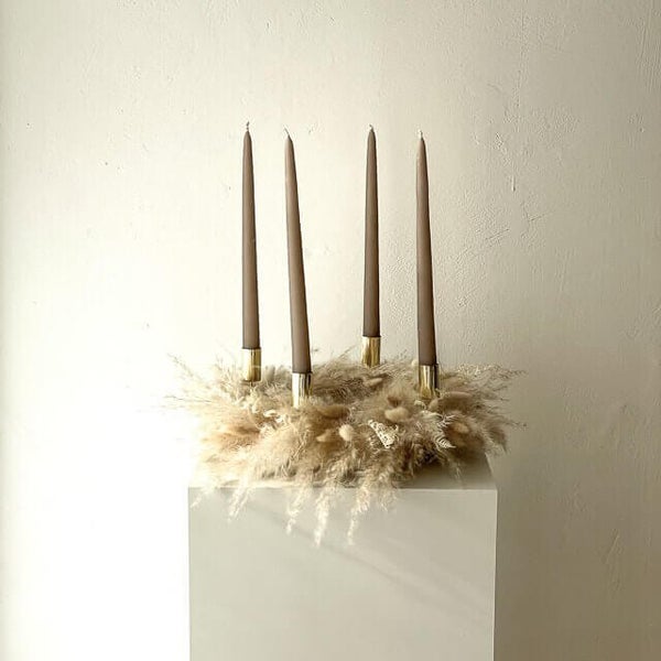 Adventskranz Trockenblumen Pampasgras Small