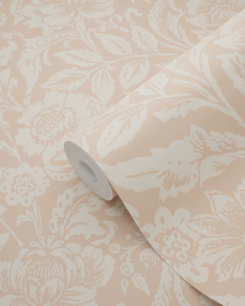 Tapetenrolle mit Blumenmuster