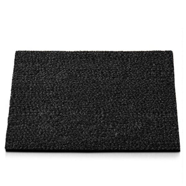 FLOORDIREKT Fußmatte Kokos - Eingangsmatte aus Kokos - Fußabtreter - Schwarz - 30 mm - 80 x 100 cm