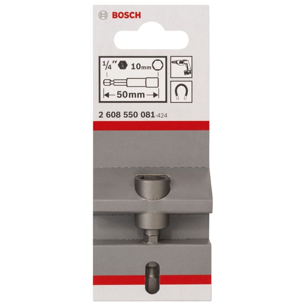 Bosch Steckschlüssel, 50 x 10 mm, M 6, mit Magnet - 2608550081