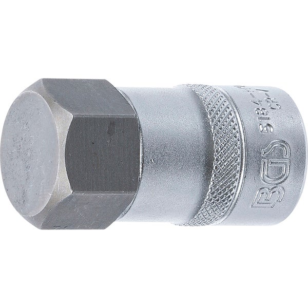 BGS Bit-Einsatz Antrieb Innenvierkant 12,5 mm (1/2) Innensechskant 26 mm - 5184-H26