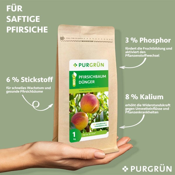 Purgrün Bio-Pfirsichbaum-Dünger 1 kg