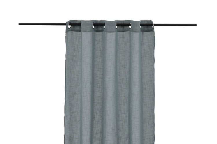 Kaya Vorhang 1 Stk. mit Ringen 240x140cm grau. 2er Set