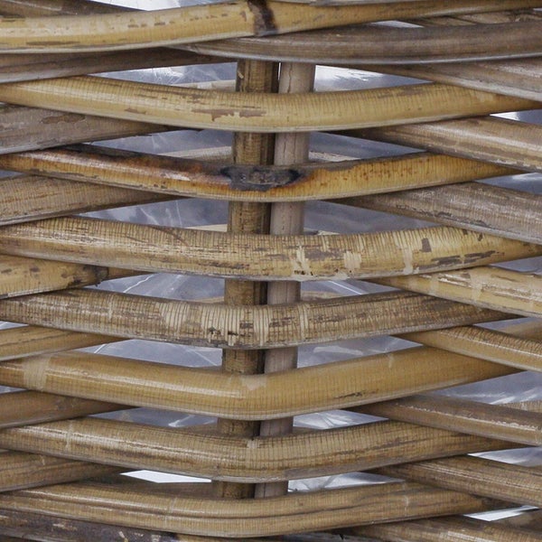 Dekoleidenschaft Rattan Pflanzkasten Koboo Grey 46 cm lang, grau, Balkonkasten, Blumenkasten für Draußen, Pflanzgefäß