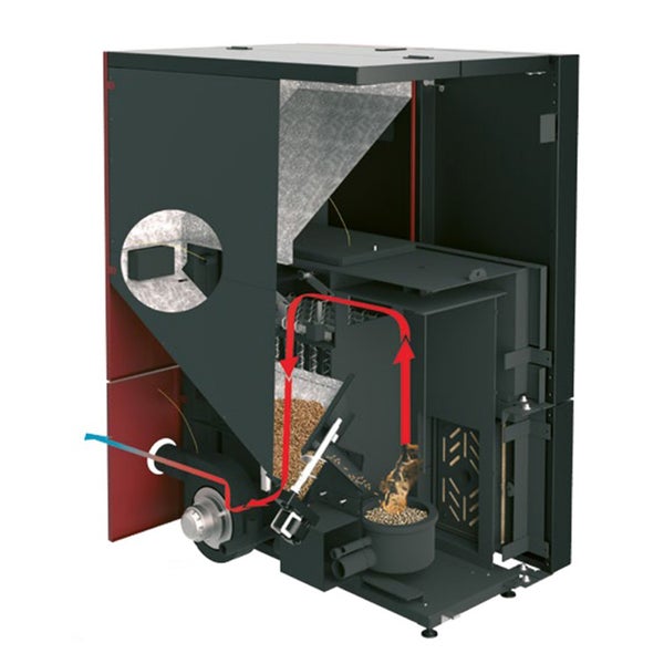 Pelletkessel mit Silo Grande Sannover 28 kW