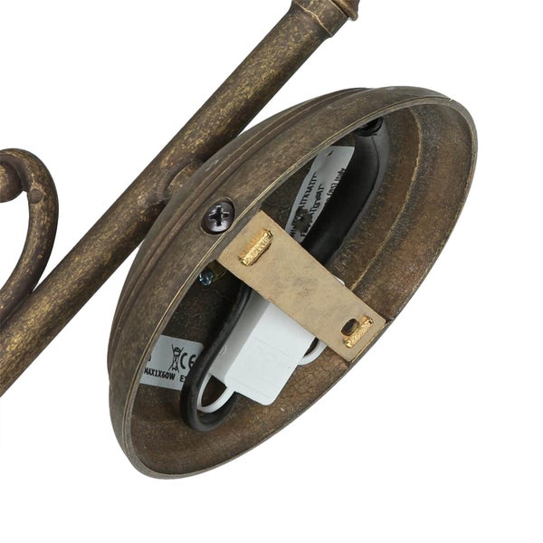 Detailansicht der Deckenleuchte mit Montageelementen