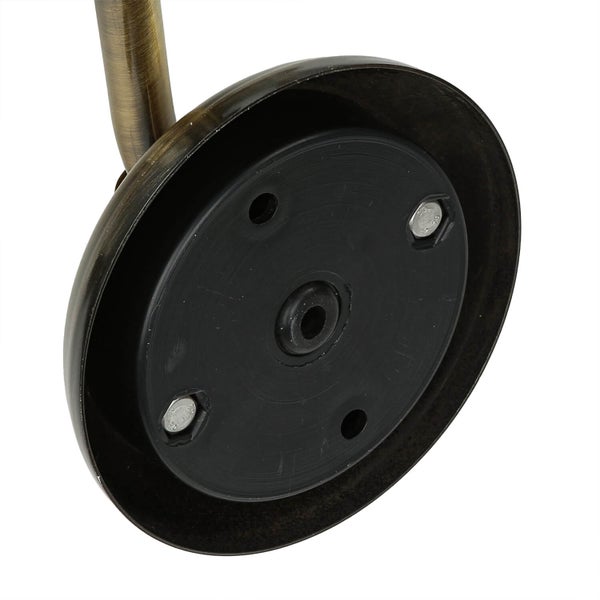 Detailaufnahme des Fußes einer Leuchte mit Schrauben