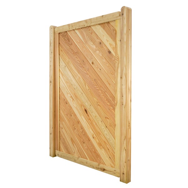 Holzzaun-Element mit Diagonalmuster für den Garten