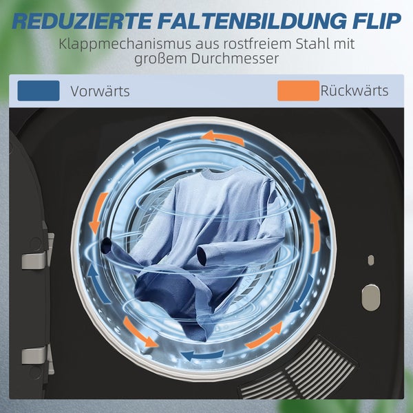 Illustration eines Badezimmerspiegels mit einstellbarer Helligkeit und Farbtemperatur