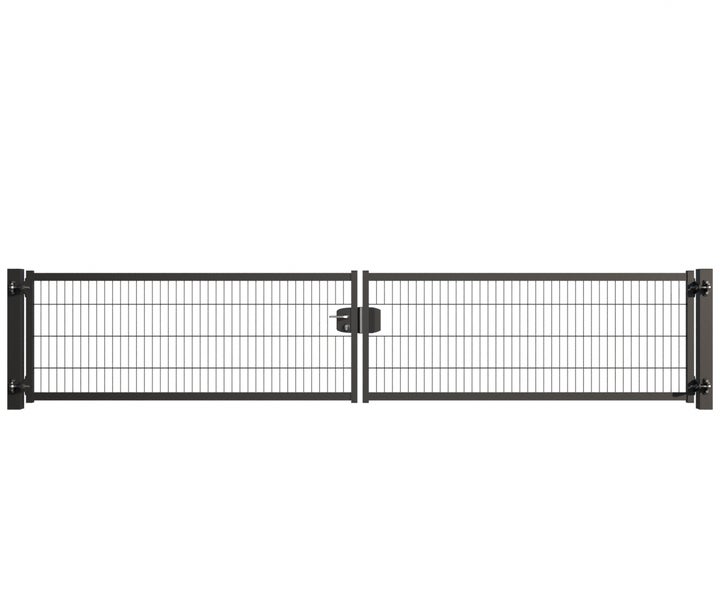 Doppeltor aus Metall für den Aussenbereich