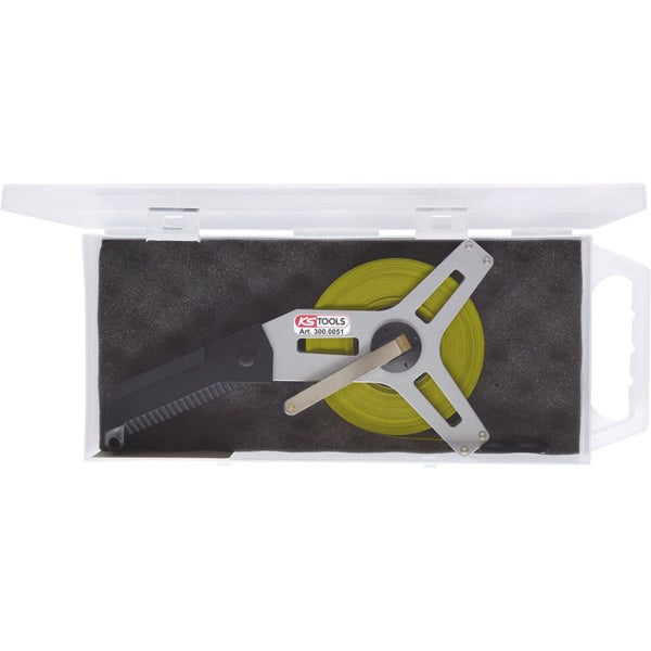 Bandmaß in transparenter Kunststoffbox