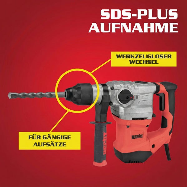 Hecht Bohrhammer mit SDS-Plus Aufnahme