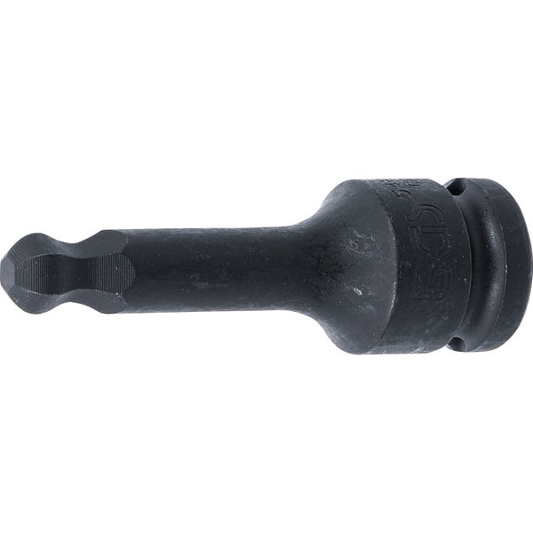 BGS Kraft-Bit-Einsatz Länge 75 mm Antrieb Innenvierkant 12,5 mm (1/2) Innensechskant mit Kugelkopf 10 mm - 5488-10