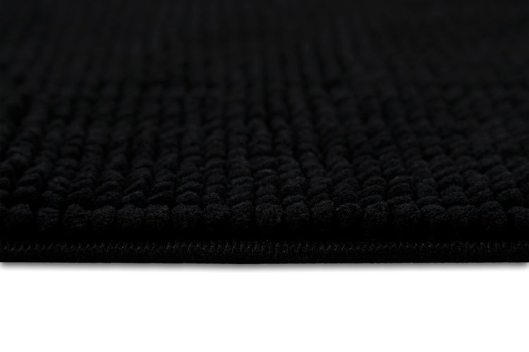 Badteppich Schwarz Balu WECONhome Basics 60x100 cm