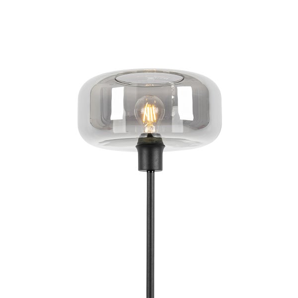 Tischleuchte mit Glasschirm und Leuchtmittel