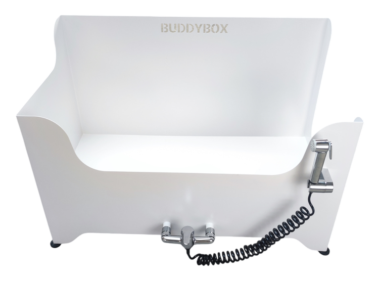 Mobile Hundedusche Buddybox-S-weiss