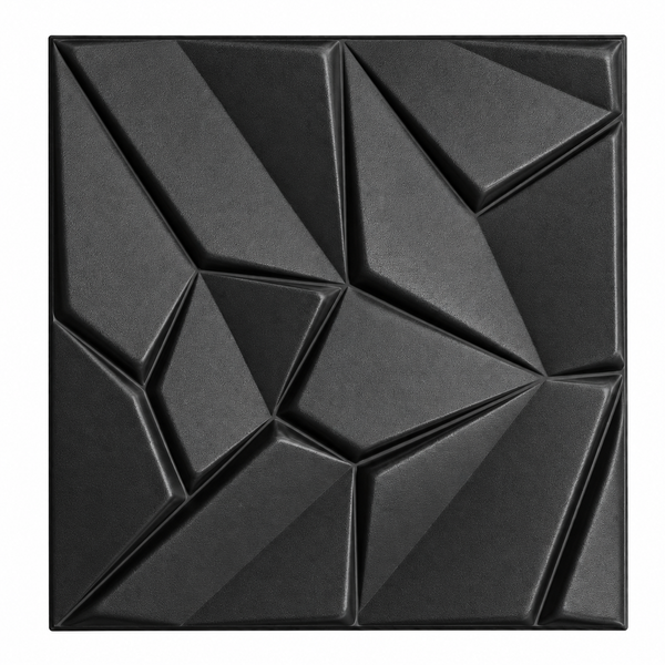 Quadratisches Wandpaneel mit geometrischem Reliefmuster für die Innenwandgestaltung