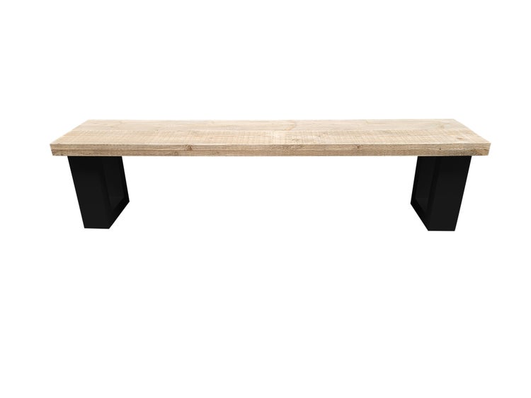 Wood4you - Gartenbank New England Gerüstholz Schwarz 140 cm