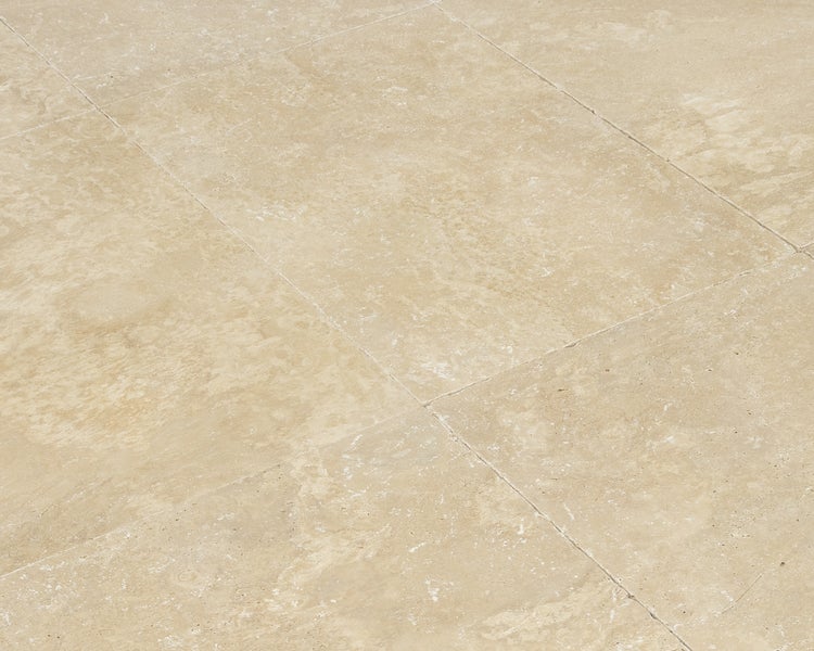 Wohnrausch Travertin Fliesen SUNLIGHT 61 x 40,6 x 1,2 cm, getrommelt, beige, braun