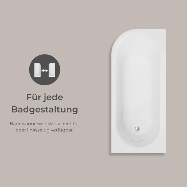Rechteckige Badewanne für die Badgestaltung