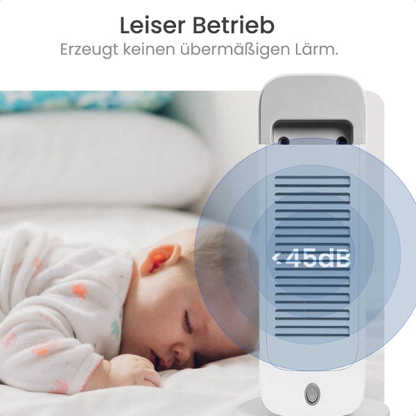 Gologi Heizlüfter mit Thermostat - Elektroherd - Heizung - Heizgerät - Funktioniert mit App und Touch Controls - 1500W