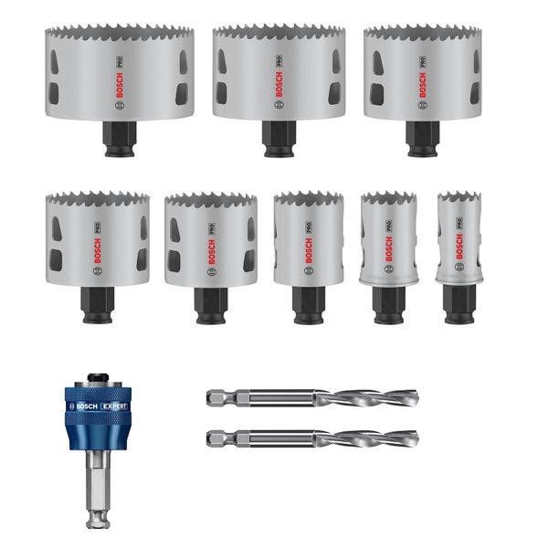 Bosch Pro Lochsägen Set mit zwei Zentrierbohrern