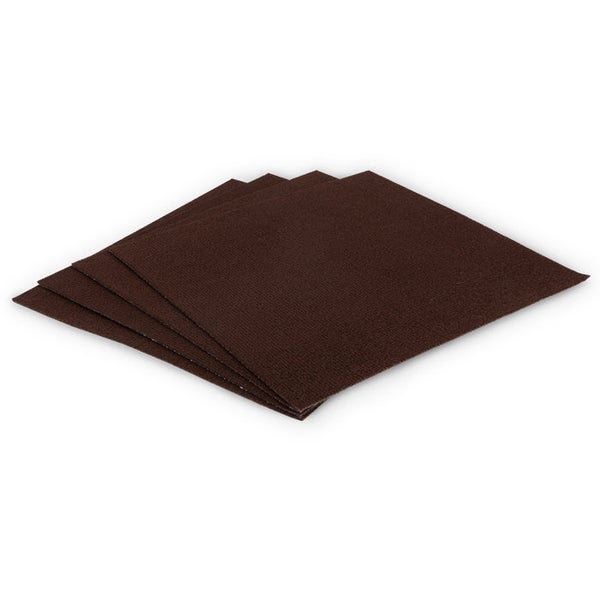 FLOORDIREKT Nadefilz-Teppichfliese Scene - Selbstklebend - 40 x 40 cm - Braun