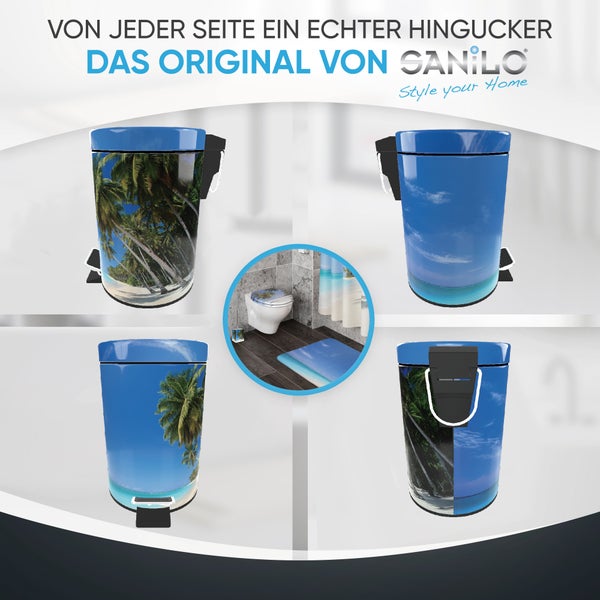 Sanilo Kosmetikeimer 3L mit Absenkautomatik Karibik