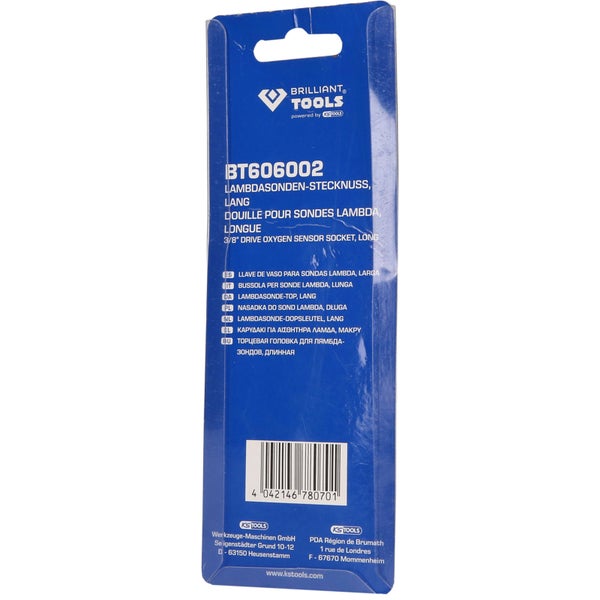 BRILLIANT TOOLS Lambdasonden-Stecknuss lang - BT606002