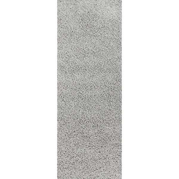 Moderner Hochfloriger Shaggy Teppich Grau 100x200 cm LILLY